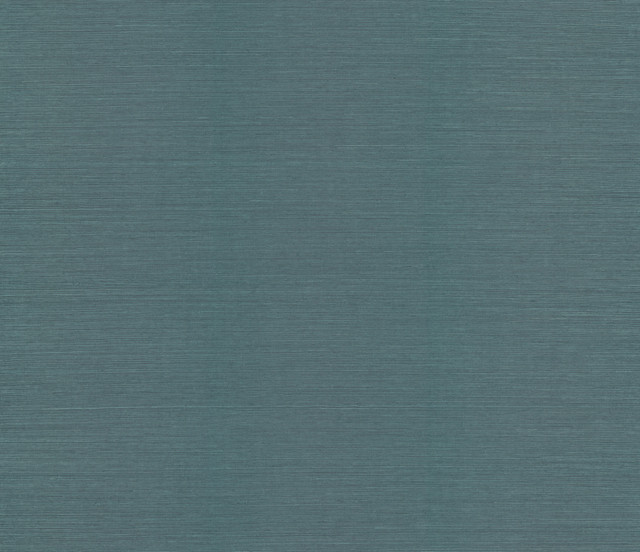 Sisal Twill Grasscloth Teal Wallpaper by Ronald Redding Blooms Covers about 72 square feet 36-in by 24-ft long roll Unpasted 0 - Fabric Carolina -