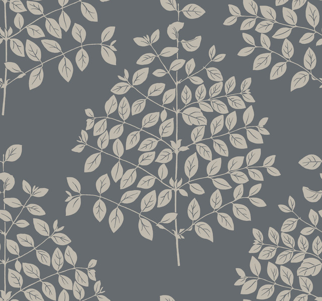 Tender Dark Grey Wallpaper by Candice Olson Candice Olson Modern Nature 2nd Edition Covers about 60.8 square feet 27-in by 27-ft long roll Unpasted 25.25 - Fabric Carolina -