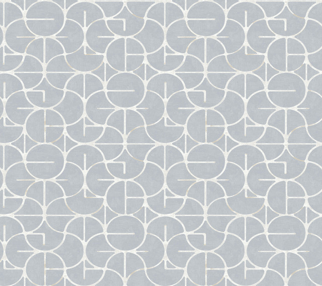 Looking Glass Chambray Wallpaper by York Wallcoverings Formations Covers about 60.8 square feet 27-in by 27-ft long roll Unpasted 24 - Fabric Carolina -