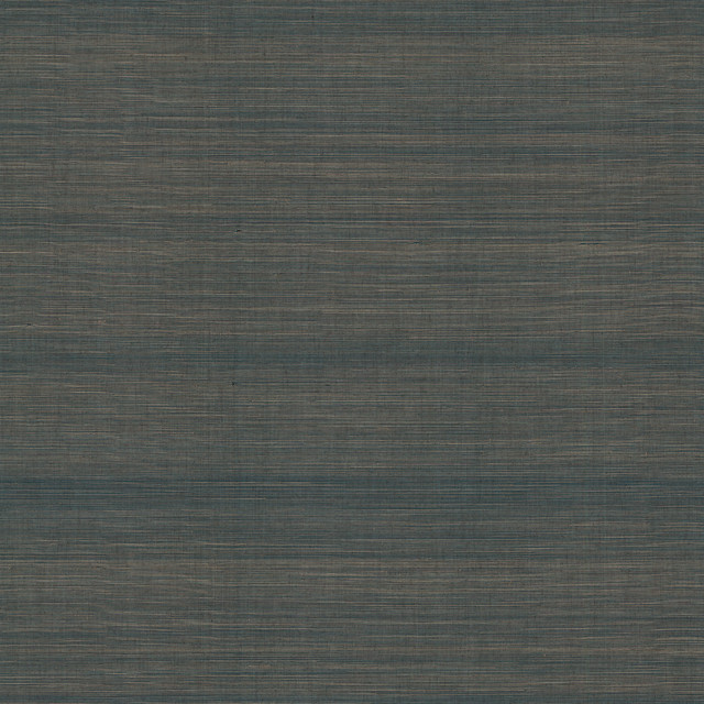 Modern Abaca Peacock Wallpaper by Ronald Redding Grasscloth & Natural Resource Covers about 72 square feet 36-in by 24-ft long roll Unpasted 0 - Fabric Carolina -