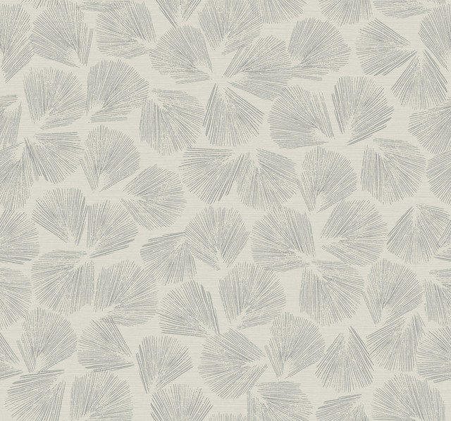 Elora Leaf Grey Wallpaper by Lemieux et Cie Lemieux et Cie Signature Covers about 60.8 square feet 27-in by 27-ft long roll Unpasted 25.25 - Fabric Carolina - Elora Leaf Grey Wallpaper by Lemieux et Cie Lemieux et Cie Signature Covers about 60.8 square feet 27-in by 27-ft long roll Unpasted 25.25 - Fabric Carolina -