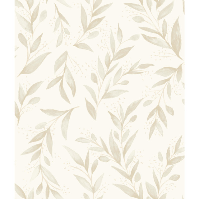 Olive Branch Beige Wallpaper by Magnolia Home Magnolia Home Vol. II Covers about 56.4 square feet 20.5-in by 33-ft long roll Prepasted 24 - Fabric Carolina - Olive Branch Beige Wallpaper by Magnolia Home Magnolia Home Vol. II Covers about 56.4 square feet 20.5-in by 33-ft long roll Prepasted 24 - Fabric Carolina -