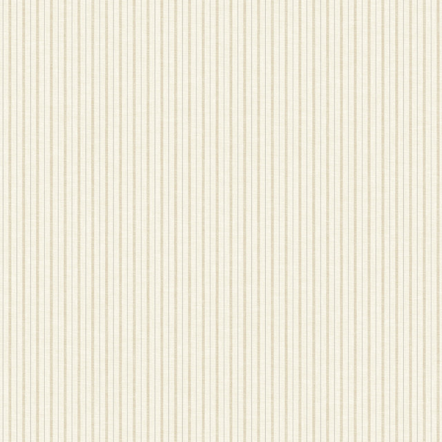 French Ticking Cream Wallpaper by Magnolia Home Magnolia Home Vol. II Covers about 56.4 square feet 20.5-in by 33-ft long roll Prepasted 0 - Fabric Carolina -