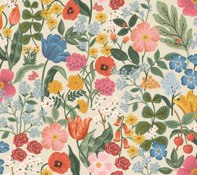 Blossom Cream Wallpaper by Rifle Paper Co. Rifle Paper Co. 3rd Edition Covers about 60.8 square feet 27-in by 27-ft long roll Unpasted 24 - Fabric Carolina - Blossom Cream Wallpaper by Rifle Paper Co. Rifle Paper Co. 3rd Edition Covers about 60.8 square feet 27-in by 27-ft long roll Unpasted 24 - Fabric Carolina -