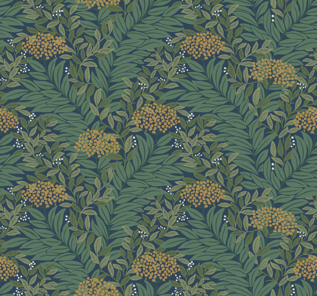 Highgrove Navy Wallpaper by Rifle Paper Co. Rifle Paper Co. 3rd Edition Covers about 60.8 square feet 27-in by 27-ft long roll Unpasted 12.63 - Fabric Carolina - Highgrove Navy Wallpaper by Rifle Paper Co. Rifle Paper Co. 3rd Edition Covers about 60.8 square feet 27-in by 27-ft long roll Unpasted 12.63 - Fabric Carolina -