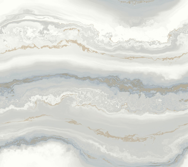 Shifting Sands Slate Blue Peel & Stick Wallpaper by York Wallcoverings Aviva Stanoff Covers about 45 square feet 27-in by 20-ft long roll Peel & Stick 24 - Fabric Carolina -