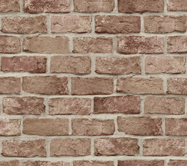 Stretcher Brick Red Peel & Stick Wallpaper by York Wallcoverings Grasscloth, Wood & Stone Covers about 45 square feet 27-in by 20-ft long roll Peel & Stick 24 - Fabric Carolina - Stretcher Brick Red Peel & Stick Wallpaper by York Wallcoverings Grasscloth, Wood & Stone Covers about 45 square feet 27-in by 20-ft long roll Peel & Stick 24 - Fabric Carolina -