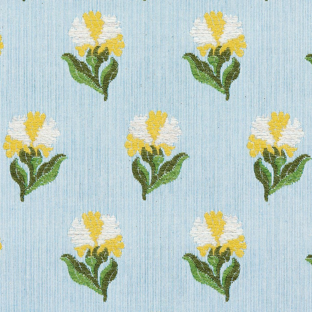 Rosina Floral Marigold 82632 by Schumacher Fabric New Old-Fashioned 3.5" - Fabric Carolina -