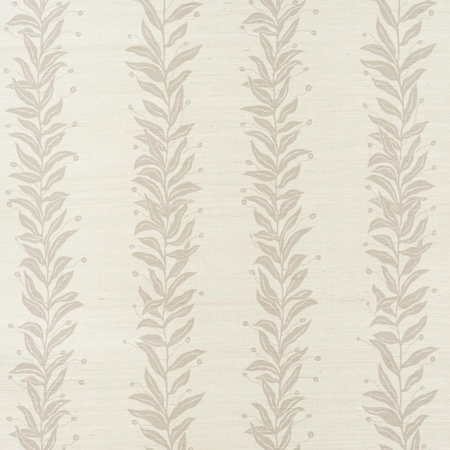Tendril Stripe Sisal Natural 5015561 by Schumacher Wallpaper Marian Mcevoy 17.0" - Fabric Carolina -