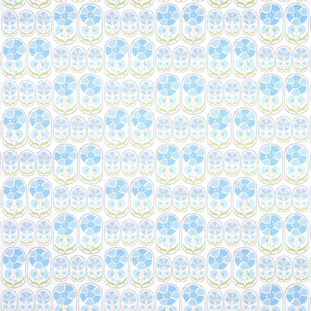 Anjuna Floral Sky 5014110 by Schumacher Wallpaper Bohemia 27.0" - Fabric Carolina - Anjuna Floral Sky 5014110 by Schumacher Wallpaper Bohemia 27.0" - Fabric Carolina -