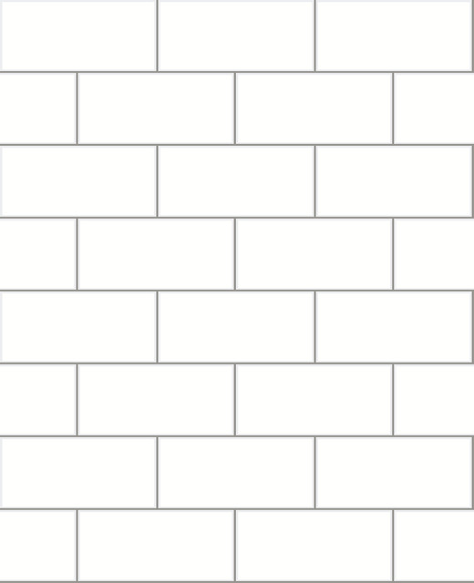 Parkway Off White Subway Tile Wallpaper by Brewster Kitchen & Bath Essentials Covers about 56.4 square feet 20.5-in by 33-ft long roll Unpasted 6.3 - Fabric Carolina -
