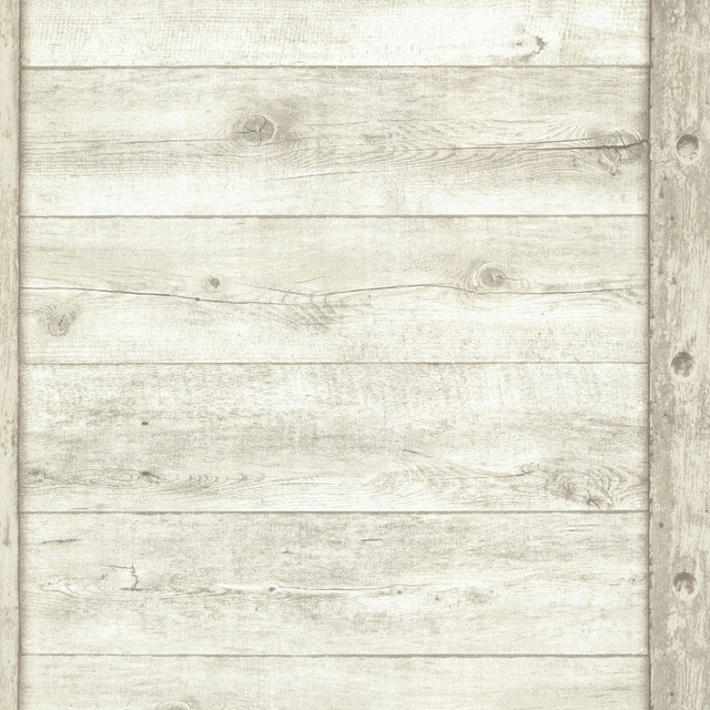 Absaroka Off White Shiplap Wallpaper by Advantage Stones & Woods Covers about 56.4 square feet 20.5-in by 33-ft long roll Unpasted 0 - Fabric Carolina -