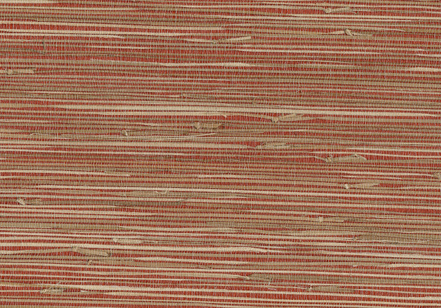 Yan Red Red Grasscloth Wallpaper by Kenneth James Shangri La Covers about 72 square feet 36-in by 24-ft long roll Unpasted 0 - Fabric Carolina - Yan Red Red Grasscloth Wallpaper by Kenneth James Shangri La Covers about 72 square feet 36-in by 24-ft long roll Unpasted 0 - Fabric Carolina -