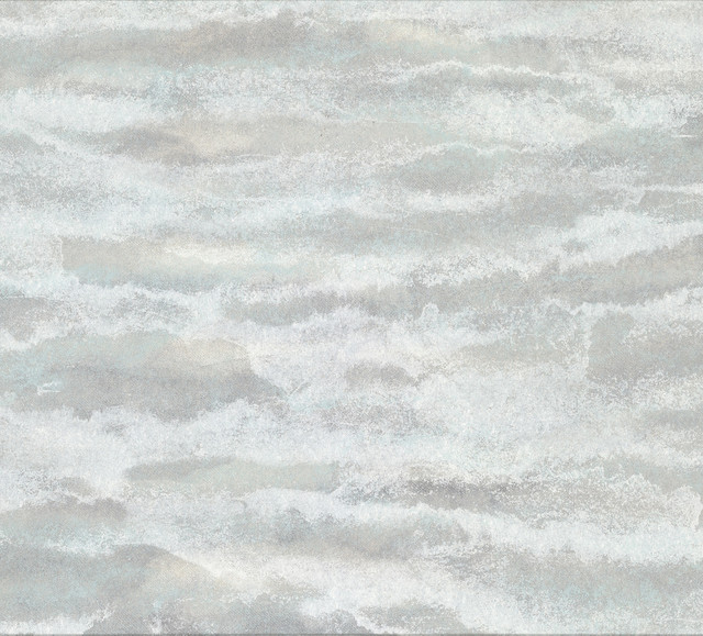 Sherlock Aqua Abstract Texture Wallpaper by Brewster Riva Covers about 57.8 square feet 21-in by 33-ft long roll Unpasted 12.5 - Fabric Carolina -
