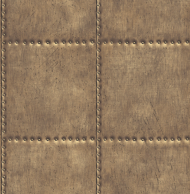 Brass Sheet Metal Wallpaper by A-Street Prints Reclaimed Covers about 56.4 square feet 20.5-in by 33-ft long roll Unpasted 20.5 - Fabric Carolina - Brass Sheet Metal Wallpaper by A-Street Prints Reclaimed Covers about 56.4 square feet 20.5-in by 33-ft long roll Unpasted 20.5 - Fabric Carolina -