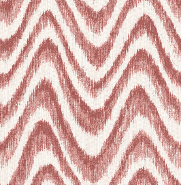 Bargello Red Faux Grasscloth Wave Wallpaper by A-Street Prints Perennial Covers about 56.4 square feet 20.5-in by 33-ft long roll Unpasted 20.9 - Fabric Carolina -