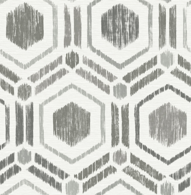 Borneo Taupe Geometric Grasscloth Wallpaper by A-Street Prints Perennial Covers about 56.4 square feet 20.5-in by 33-ft long roll Unpasted 20.9 - Fabric Carolina - Borneo Taupe Geometric Grasscloth Wallpaper by A-Street Prints Perennial Covers about 56.4 square feet 20.5-in by 33-ft long roll Unpasted 20.9 - Fabric Carolina -
