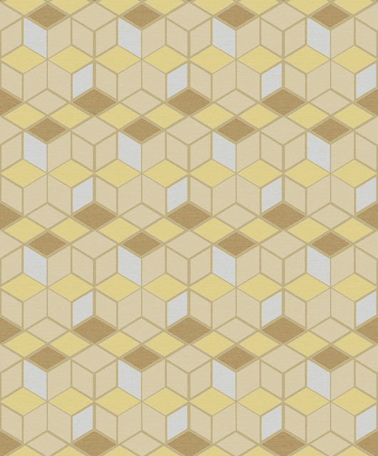 Joanne Mustard Blox Wallpaper by Advantage Geo Covers about 57.8 square feet 21-in by 33-ft long roll Unpasted 25 - Fabric Carolina - Joanne Mustard Blox Wallpaper by Advantage Geo Covers about 57.8 square feet 21-in by 33-ft long roll Unpasted 25 - Fabric Carolina -