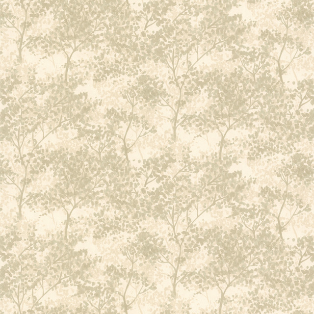 Carson Dark Grey Botanical Silhouette Wallpaper by Brewster For Your Bath II Covers about 56.4 square feet 20.5-in by 33-ft long roll Prepasted 21 - Fabric Carolina -