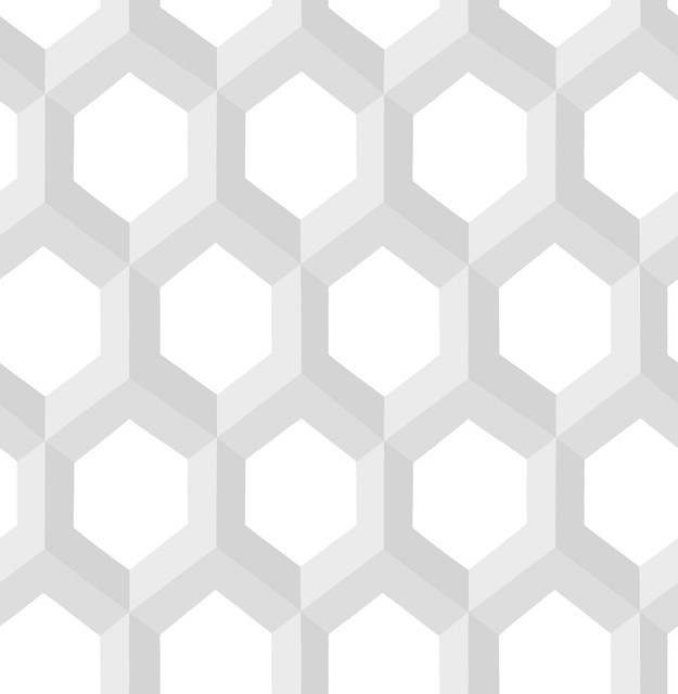 Hex Grey Geometric Wallpaper by A-Street Prints Eclipse Covers about 56.4 square feet 20.5-in by 33-ft long roll Unpasted 10.4 - Fabric Carolina -