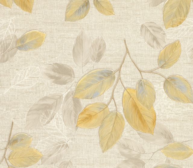 Dorado Beige Leaf Toss Wallpaper by Advantage Deluxe Covers about 57.8 square feet 21-in by 33-ft long roll Unpasted 20.1 - Fabric Carolina - Dorado Beige Leaf Toss Wallpaper by Advantage Deluxe Covers about 57.8 square feet 21-in by 33-ft long roll Unpasted 20.1 - Fabric Carolina -