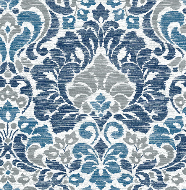Garden of Eden Blue Damask Wallpaper by A-Street Prints Celadon Covers about 56.4 square feet 20.5-in by 33-ft long roll Unpasted 25.2 - Fabric Carolina - Garden of Eden Blue Damask Wallpaper by A-Street Prints Celadon Covers about 56.4 square feet 20.5-in by 33-ft long roll Unpasted 25.2 - Fabric Carolina -