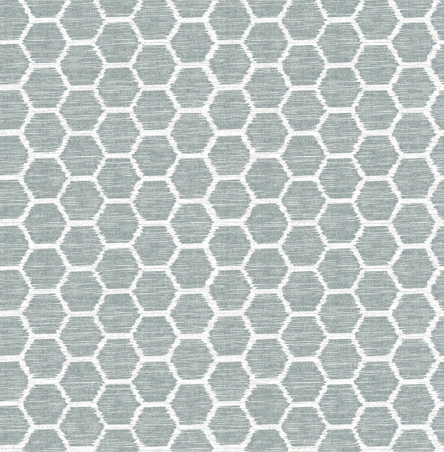 Aura Teal Honeycomb Wallpaper by A-Street Prints Celadon Covers about 56.4 square feet 20.5-in by 33-ft long roll Unpasted 10.4 - Fabric Carolina - Aura Teal Honeycomb Wallpaper by A-Street Prints Celadon Covers about 56.4 square feet 20.5-in by 33-ft long roll Unpasted 10.4 - Fabric Carolina -