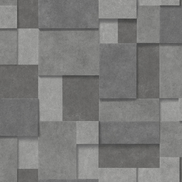 Duchamp Dark Grey Metallic Squares Wallpaper by A-Street Prints Trilogy Covers about 56.4 square feet 20.5-in by 33-ft long roll Unpasted 20.9 - Fabric Carolina - Duchamp Dark Grey Metallic Squares Wallpaper by A-Street Prints Trilogy Covers about 56.4 square feet 20.5-in by 33-ft long roll Unpasted 20.9 - Fabric Carolina -