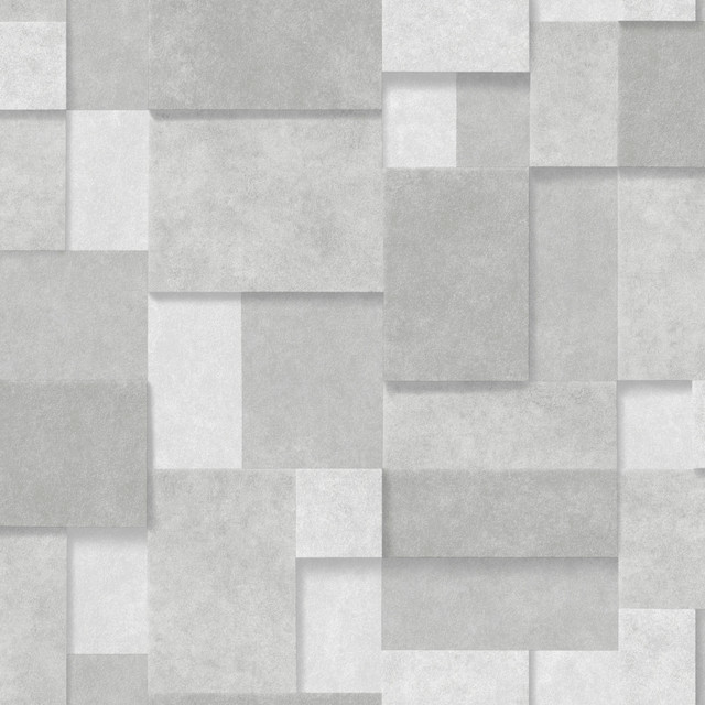 Duchamp Silver Metallic Squares Wallpaper by A-Street Prints Trilogy Covers about 56.4 square feet 20.5-in by 33-ft long roll Unpasted 20.9 - Fabric Carolina - Duchamp Silver Metallic Squares Wallpaper by A-Street Prints Trilogy Covers about 56.4 square feet 20.5-in by 33-ft long roll Unpasted 20.9 - Fabric Carolina -