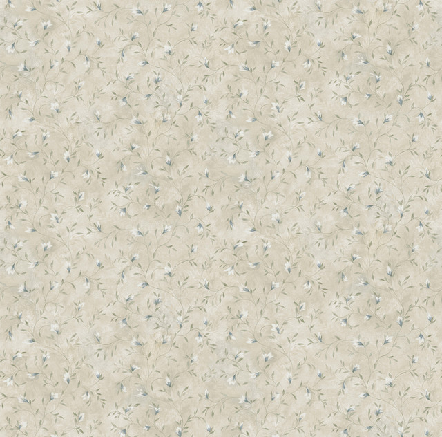 Folk Navy Trail Wallpaper by Chesapeake The Cottage Covers about 56.4 square feet 20.5-in by 33-ft long roll Prepasted 20.5 - Fabric Carolina -