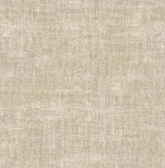 Stephen Neutral Linen Wallpaper by Brewster Techniques & Finishes III Covers about 56.4 square feet 20.5-in by 33-ft long roll Unpasted 21 - Fabric Carolina -