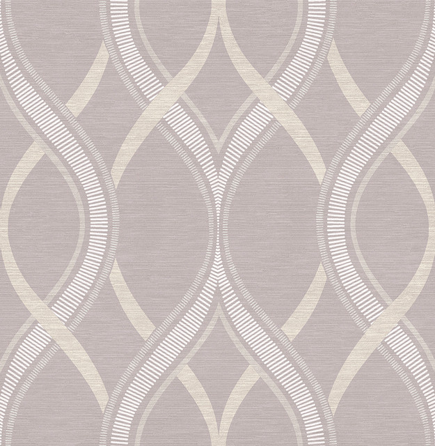 Frequency Lavender Ogee Wallpaper by A-Street Prints Symetrie Covers about 56.4 square feet 20.5-in by 33-ft long roll Unpasted 20.9 - Fabric Carolina - Frequency Lavender Ogee Wallpaper by A-Street Prints Symetrie Covers about 56.4 square feet 20.5-in by 33-ft long roll Unpasted 20.9 - Fabric Carolina -