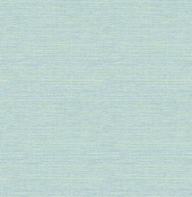 Bluestem Aqua Grasscloth Wallpaper by Brewster Techniques & Finishes III Covers about 56.4 square feet 20.5-in by 33-ft long roll Unpasted 20.9 - Fabric Carolina -