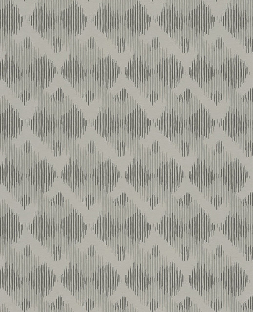 Bechar Grey Geometric Wallpaper by Eijffinger Siroc Covers about 56.4 square feet 20.5-in by 33-ft long roll Unpasted 25 - Fabric Carolina - Bechar Grey Geometric Wallpaper by Eijffinger Siroc Covers about 56.4 square feet 20.5-in by 33-ft long roll Unpasted 25 - Fabric Carolina -