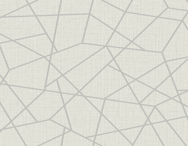 Heath Silver Geometric Linen Wallpaper by Kenneth James GeoTex Covers about 60.8 square feet 27-in by 27-ft long roll Unpasted 20.9 - Fabric Carolina - Heath Silver Geometric Linen Wallpaper by Kenneth James GeoTex Covers about 60.8 square feet 27-in by 27-ft long roll Unpasted 20.9 - Fabric Carolina -