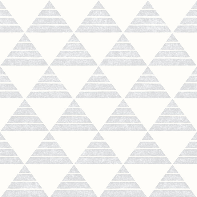 Summit Light Grey Triangle Wallpaper by A-Street Prints Geometrie Covers about 56.4 square feet 20.5-in by 33-ft long roll Unpasted 20.5 - Fabric Carolina - Summit Light Grey Triangle Wallpaper by A-Street Prints Geometrie Covers about 56.4 square feet 20.5-in by 33-ft long roll Unpasted 20.5 - Fabric Carolina -