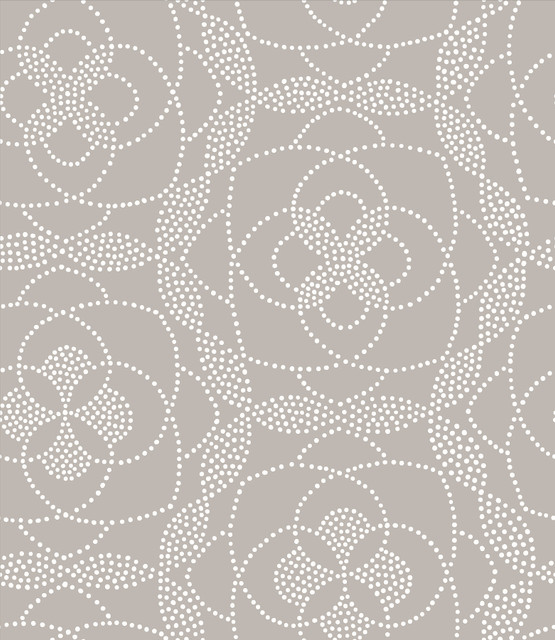 Cosmos Light Grey Dot Wallpaper by A-Street Prints Geometrie Covers about 56.4 square feet 20.5-in by 33-ft long roll Unpasted 23.6 - Fabric Carolina -