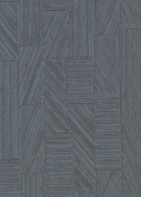 Kensho Charcoal Parquet Wood Wallpaper by Warner Cortina IV Covers about 60.8 square feet 27-in by 27-ft long roll Unpasted 0 - Fabric Carolina -