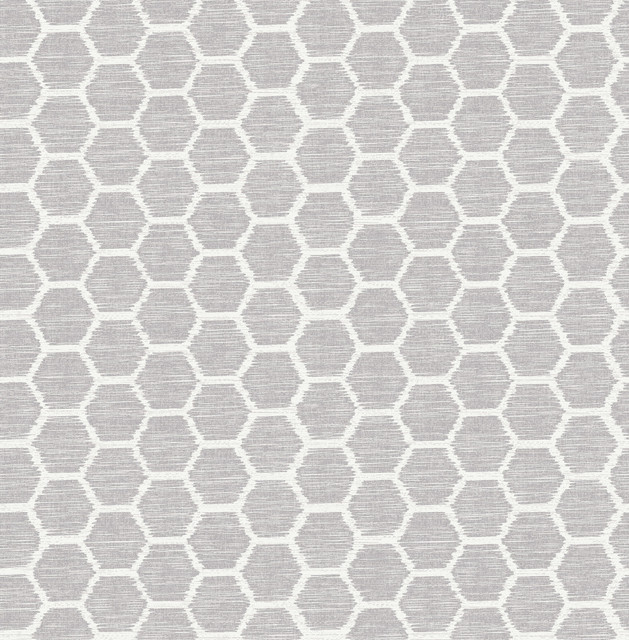 Aura Lavender Honeycomb Wallpaper by A-Street Prints Celadon Covers about 56.4 square feet 20.5-in by 33-ft long roll Unpasted 10.4 - Fabric Carolina -