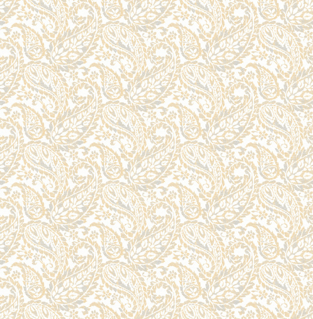 Adrian Honey Paisley Wallpaper by A-Street Prints Ami Covers about 56.4 square feet 20.5-in by 33-ft long roll Unpasted 5.2 - Fabric Carolina - Adrian Honey Paisley Wallpaper by A-Street Prints Ami Covers about 56.4 square feet 20.5-in by 33-ft long roll Unpasted 5.2 - Fabric Carolina -