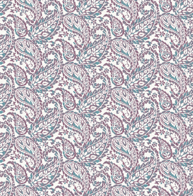 Adrian Plum Paisley Wallpaper by A-Street Prints Ami Covers about 56.4 square feet 20.5-in by 33-ft long roll Unpasted 5.2 - Fabric Carolina -