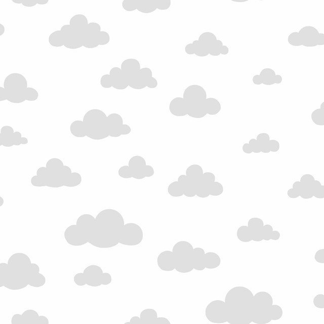 Disney Winnie the Pooh Cloud Grey Wallpaper by York Wallcoverings Disney Kids Vol. 4 Covers about 56.4 square feet 20.5-in by 33-ft long roll Unpasted 20.5 - Fabric Carolina -