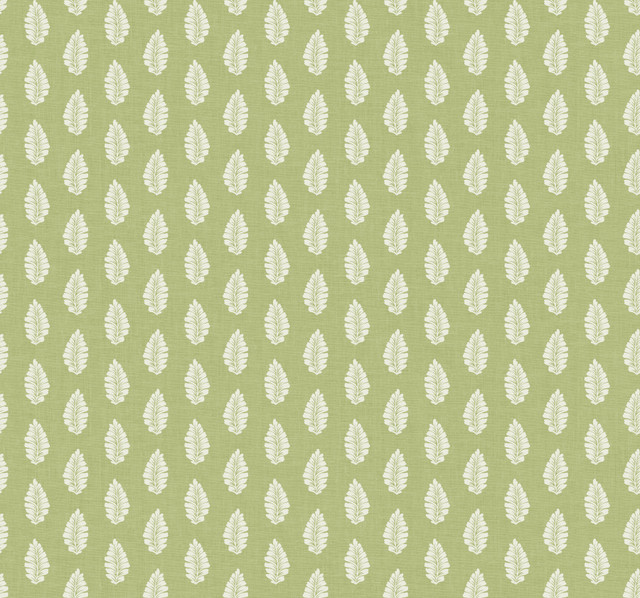 Leaf Pendant Green Wallpaper by York Wallcoverings Grandmillennial Covers about 60.8 square feet 27-in by 27-ft long roll Prepasted 25.25 - Fabric Carolina -