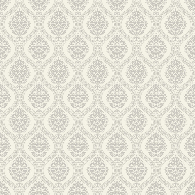 Petite Ogee Taupe Wallpaper by York Wallcoverings Damask Resource Library Covers about 56.4 square feet 20.5-in by 33-ft long roll Prepasted 20.5 - Fabric Carolina - Petite Ogee Taupe Wallpaper by York Wallcoverings Damask Resource Library Covers about 56.4 square feet 20.5-in by 33-ft long roll Prepasted 20.5 - Fabric Carolina -