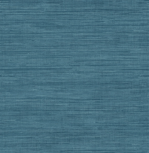 Sea Grass Blue Faux Grasscloth Wallpaper by Brewster Brewster Essentials Covers about 56.4 square feet 20.5-in by 33-ft long roll Unpasted 0 - Fabric Carolina -
