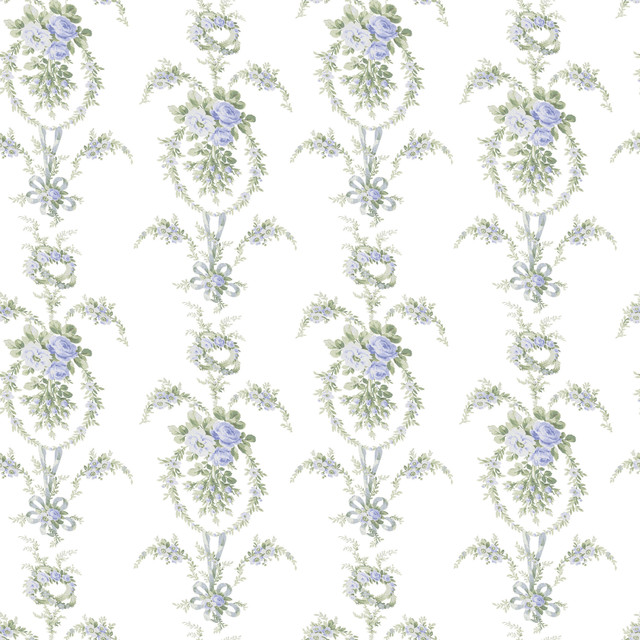 Rose Cheeks Blye Elysees Floral Cluster Wallpaper by A-Street Prints LoveShackFancy Covers about 56.4 square feet 20.5-in by 33-ft long roll Unpasted 20.5 - Fabric Carolina - Rose Cheeks Blye Elysees Floral Cluster Wallpaper by A-Street Prints LoveShackFancy Covers about 56.4 square feet 20.5-in by 33-ft long roll Unpasted 20.5 - Fabric Carolina -