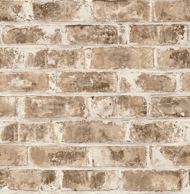 Jomax Neutral Warehouse Brick Wallpaper by Brewster Brewster Essentials Covers about 56.4 square feet 20.5-in by 33-ft long roll Unpasted 20.9 - Fabric Carolina - Jomax Neutral Warehouse Brick Wallpaper by Brewster Brewster Essentials Covers about 56.4 square feet 20.5-in by 33-ft long roll Unpasted 20.9 - Fabric Carolina -