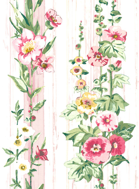 Delisa Pink Floral Stripe Wallpaper by A-Street Prints A-Street Select Covers about 56.4 square feet 20.5-in by 33-ft long roll Unpasted 28.14 - Fabric Carolina - Delisa Pink Floral Stripe Wallpaper by A-Street Prints A-Street Select Covers about 56.4 square feet 20.5-in by 33-ft long roll Unpasted 28.14 - Fabric Carolina -
