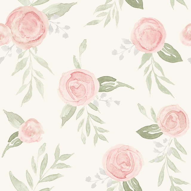 Magnolia Home Watercolor Roses Coral Peel & Stick Wallpaper by Magnolia Home York Premium Peel + Stick Magnolia Covers about 34.2 square feet 20.5-in by 20-ft long roll Peel & Stick 20.5 - Fabric Carolina - Magnolia Home Watercolor Roses Coral Peel & Stick Wallpaper by Magnolia Home York Premium Peel + Stick Magnolia Covers about 34.2 square feet 20.5-in by 20-ft long roll Peel & Stick 20.5 - Fabric Carolina -