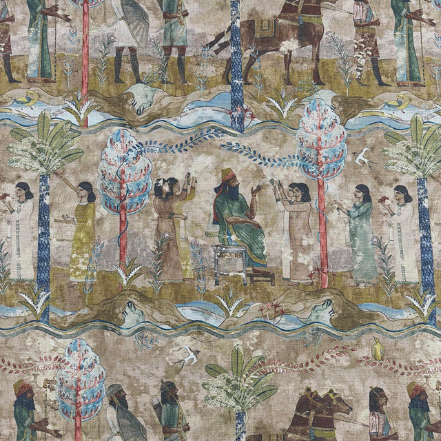 Jinto Jewel by Magnolia Fabric - 42 Cotton, 30 Linen, 28 Polyester India 45000 Horizontal: 27.5 and Vertical: 30.5 54 - Fabric Carolina -